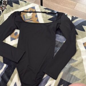 Black Long Sleeve Bodysuit